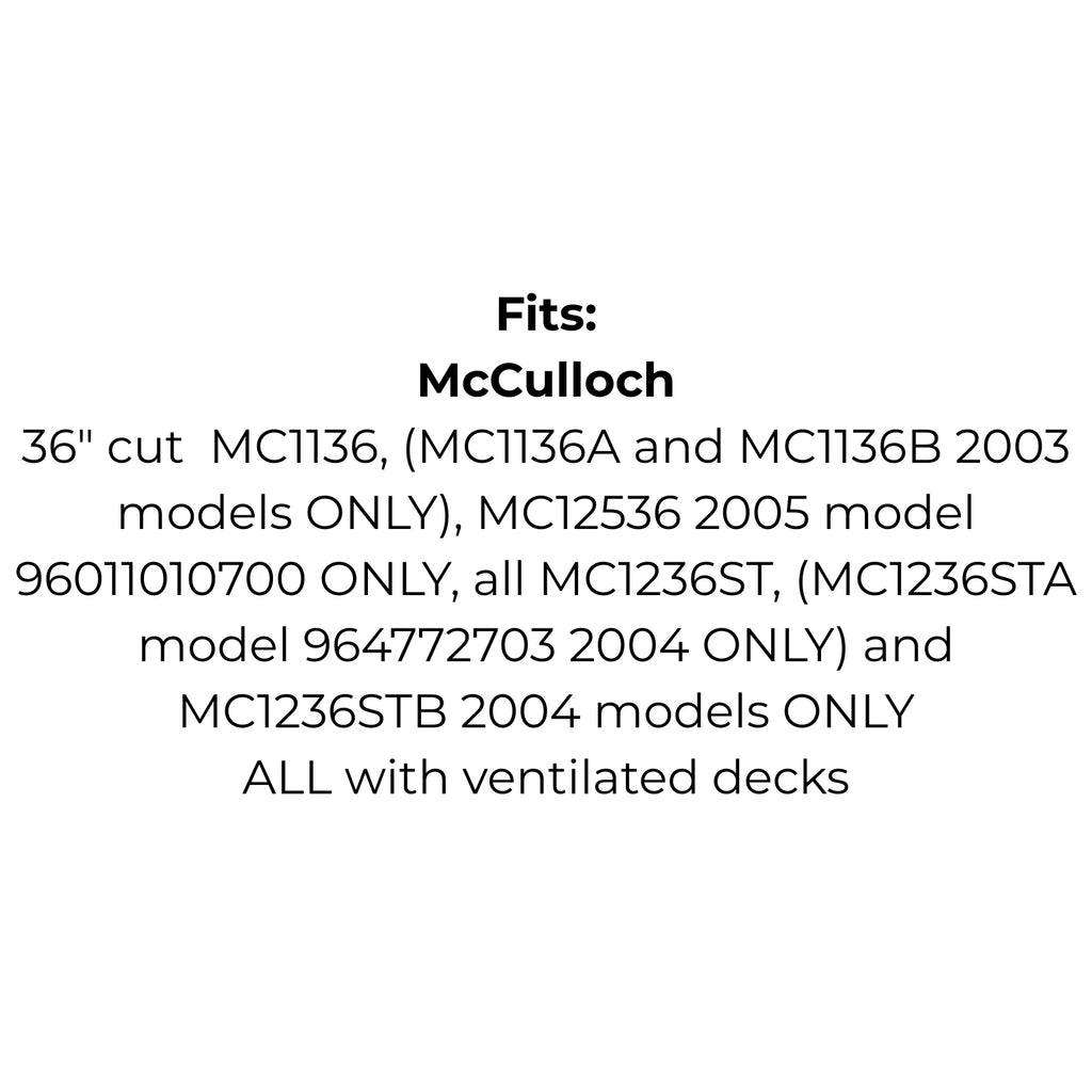 Belt for AYP 174978, Bolens 1756725, Husqvarna McCulloch 5321749-78, John Deere M47765, Rover Troy Bilt 95404252 75404252, Toro 886280, Westwood 1688