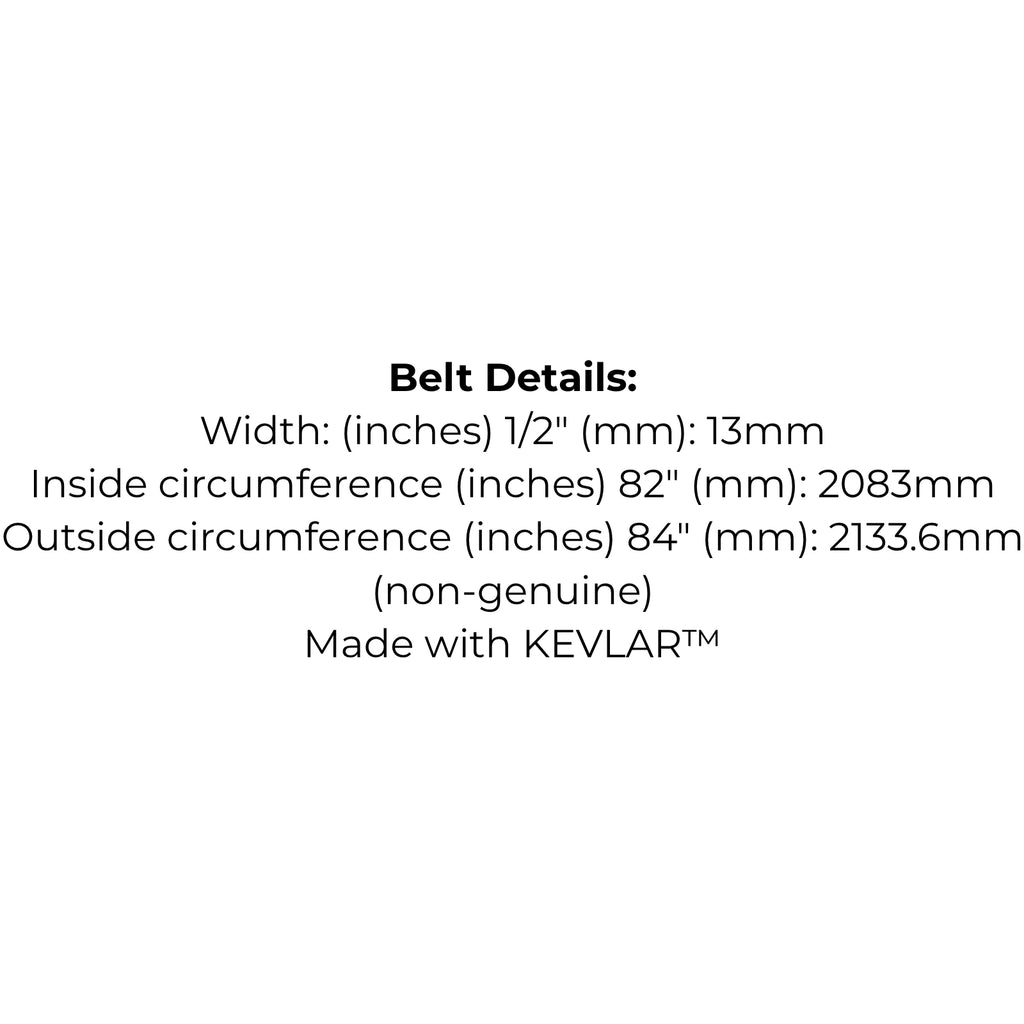 Belt for AYP 174978, Bolens 1756725, Husqvarna McCulloch 5321749-78, John Deere M47765, Rover Troy Bilt 95404252 75404252, Toro 886280, Westwood 1688