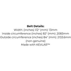 Belt for AYP 174978, Bolens 1756725, Husqvarna McCulloch 5321749-78, John Deere M47765, Rover Troy Bilt 95404252 75404252, Toro 886280, Westwood 1688
