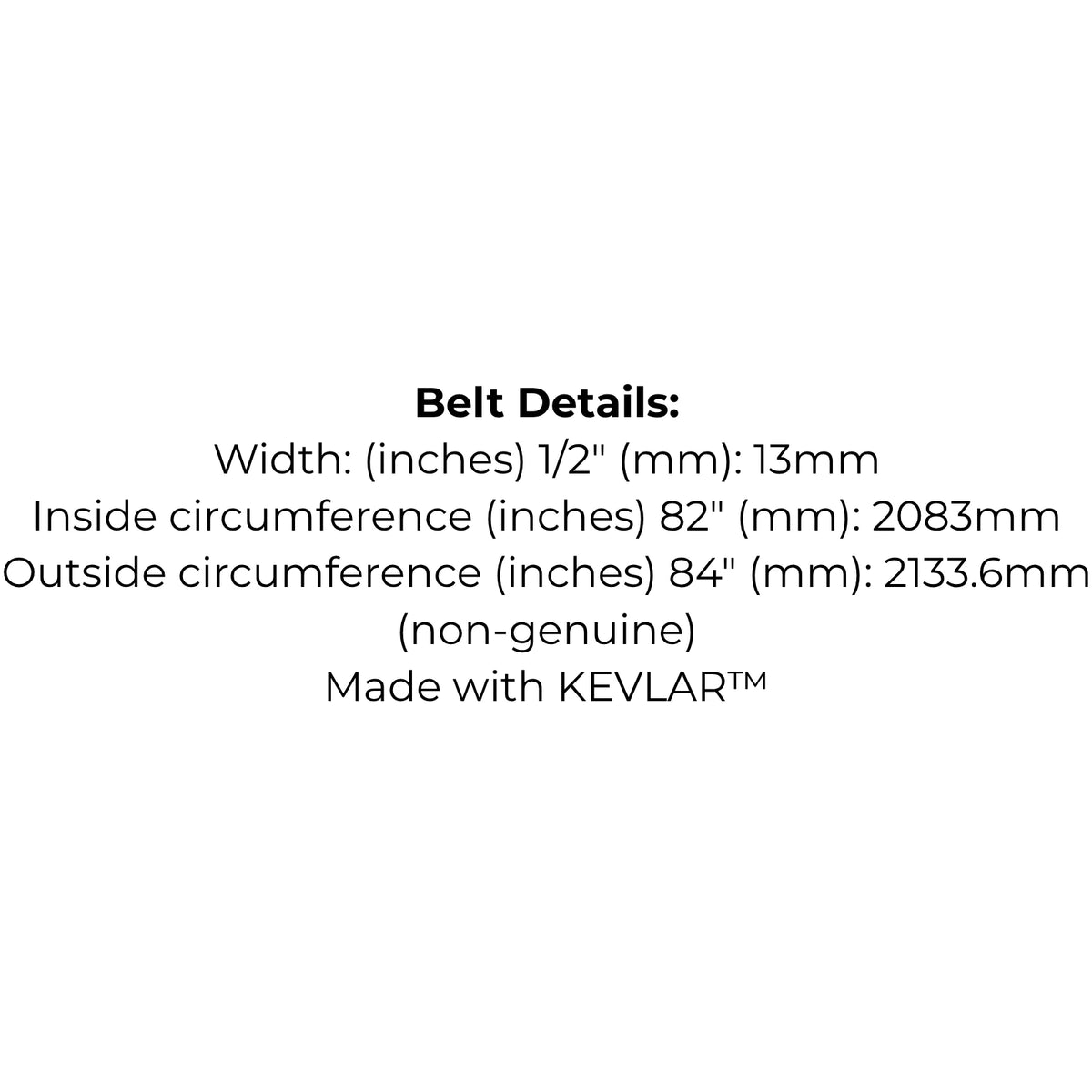 Belt for AYP 174978, Bolens 1756725, Husqvarna McCulloch 5321749-78, John Deere M47765, Rover Troy Bilt 95404252 75404252, Toro 886280, Westwood 1688