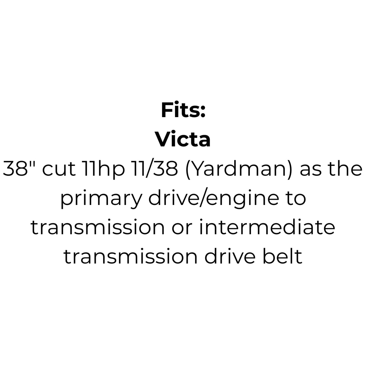 Belt Replaces Murray 338017, MTD754-0266 or 954-0266, Victa 754-0266 or 954-0266 or Stihl-Viking 7004 872 1005 or 6121 033 8017