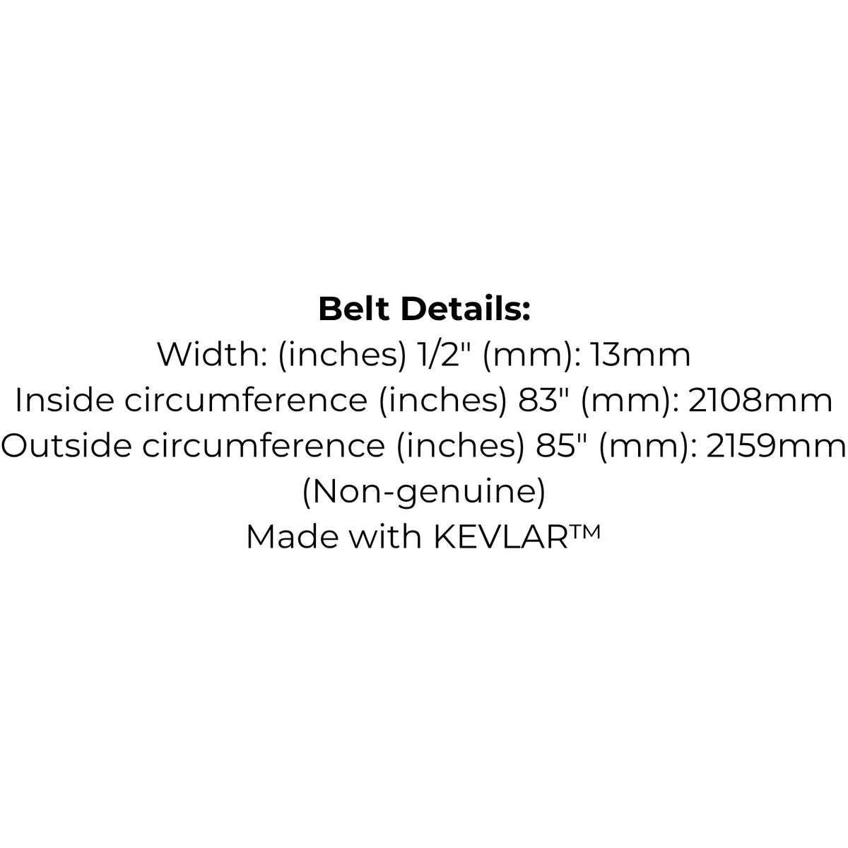 Belt Replaces Murray 338017, MTD754-0266 or 954-0266, Victa 754-0266 or 954-0266 or Stihl-Viking 7004 872 1005 or 6121 033 8017