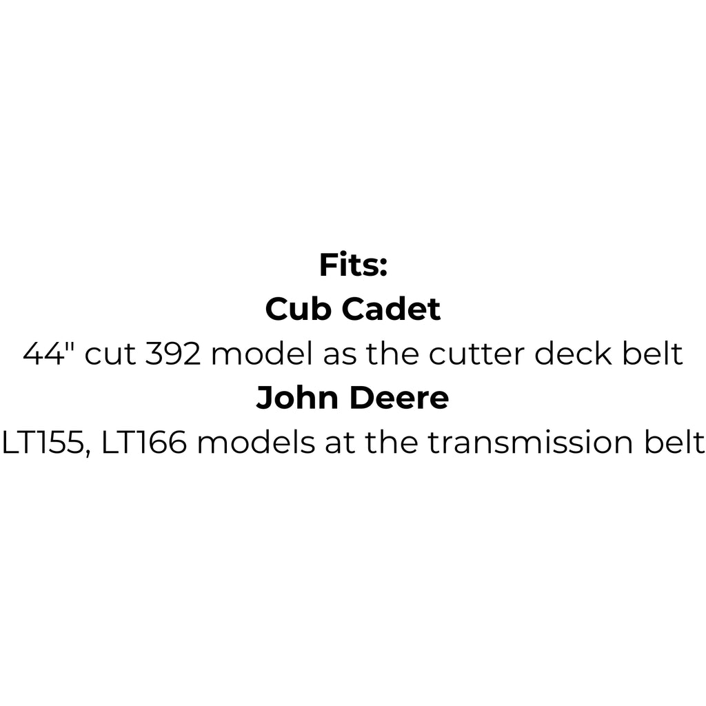 Belt for Cub Cadet 754-3027 954-3027, John Deere M126009, Murray 37x80-MA 37x89-MA 710217 7101748YP Rover A12859 37x89-MA 710217 7101748YP, Toro 6738