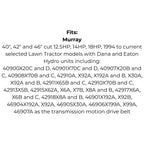 Belt for Cub Cadet 754-3027 954-3027, John Deere M126009, Murray 37x80-MA 37x89-MA 710217 7101748YP Rover A12859 37x89-MA 710217 7101748YP, Toro 6738