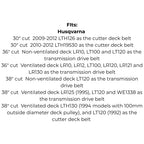 Belt Replaces AYP 126520, Husqvarna 532 12 65-20 or 532 41 92-71, Murray 314120 or Stihl-Viking 7004 872 1374 or 6121 931 4120