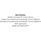 Belt Replaces AYP 126520, Husqvarna 532 12 65-20 or 532 41 92-71, Murray 314120 or Stihl-Viking 7004 872 1374 or 6121 931 4120