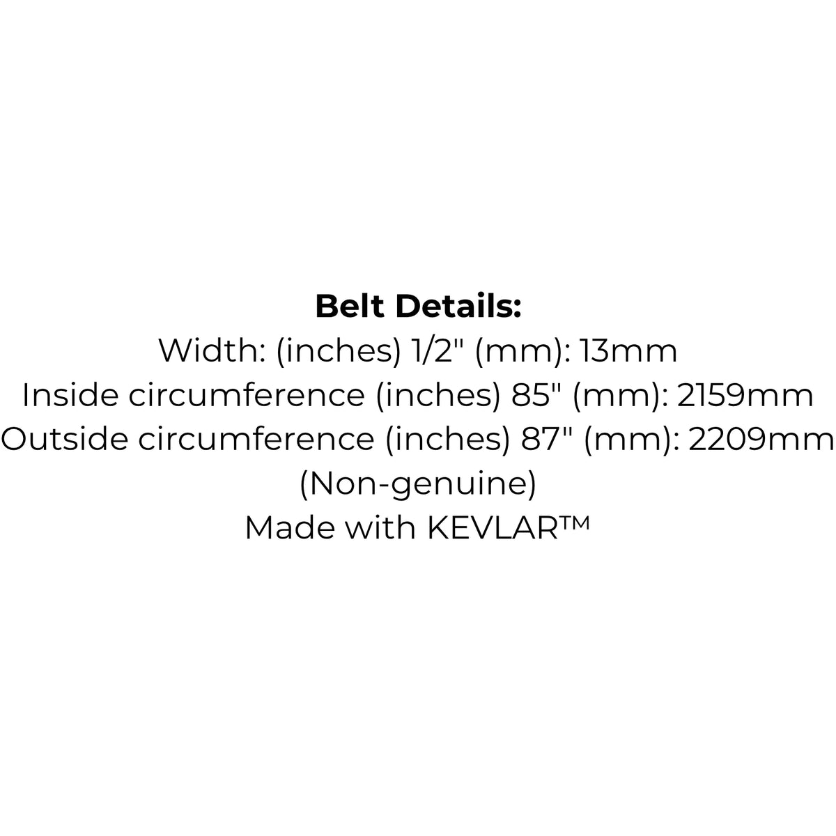 Belt Replaces AYP 126520, Husqvarna 532 12 65-20 or 532 41 92-71, Murray 314120 or Stihl-Viking 7004 872 1374 or 6121 931 4120
