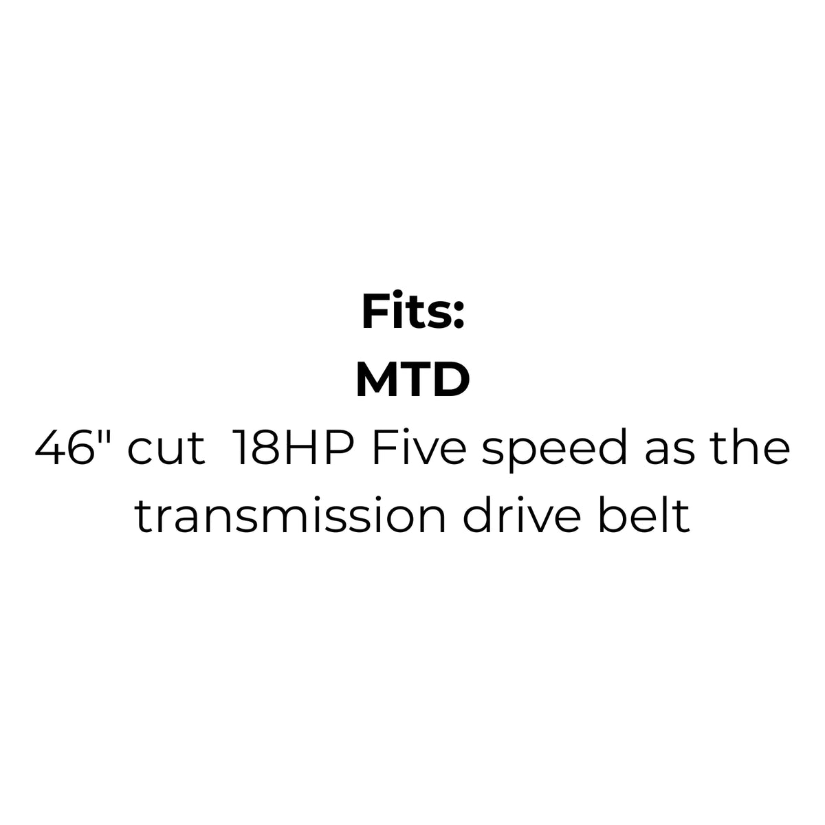 Replaces MTD 754-0248 or 954-0248, Murray 37X106, 037X106, 37X106MA 37X96, 37X81, 37X81MA, 037X96 or 37X96MA, Rover 37X106 or 37x96 or Toro 106125