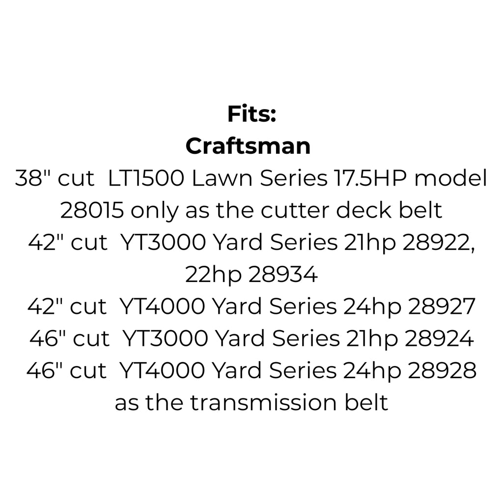 Belt for AYP 193214, Craftsman 125907-X 193214, Kingcat KS500183