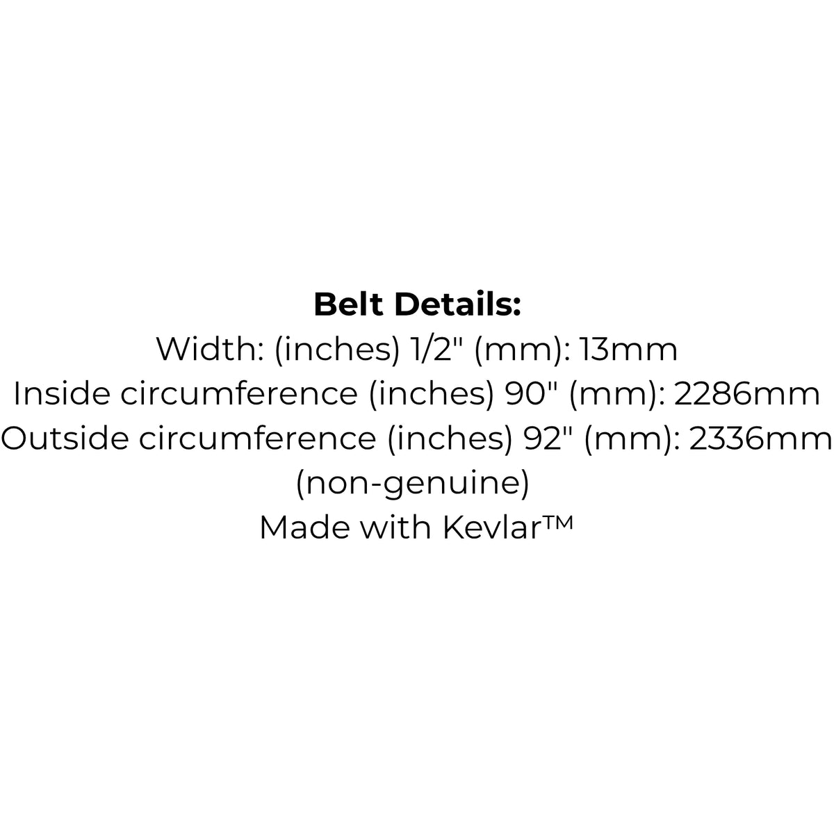 Belt Replaces Bolens 1728133 or Toro 111435