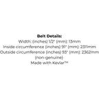 Mower Belt Replaces John Deere M122674, Murray 37X3, Sabre M122674 or Toro 114860