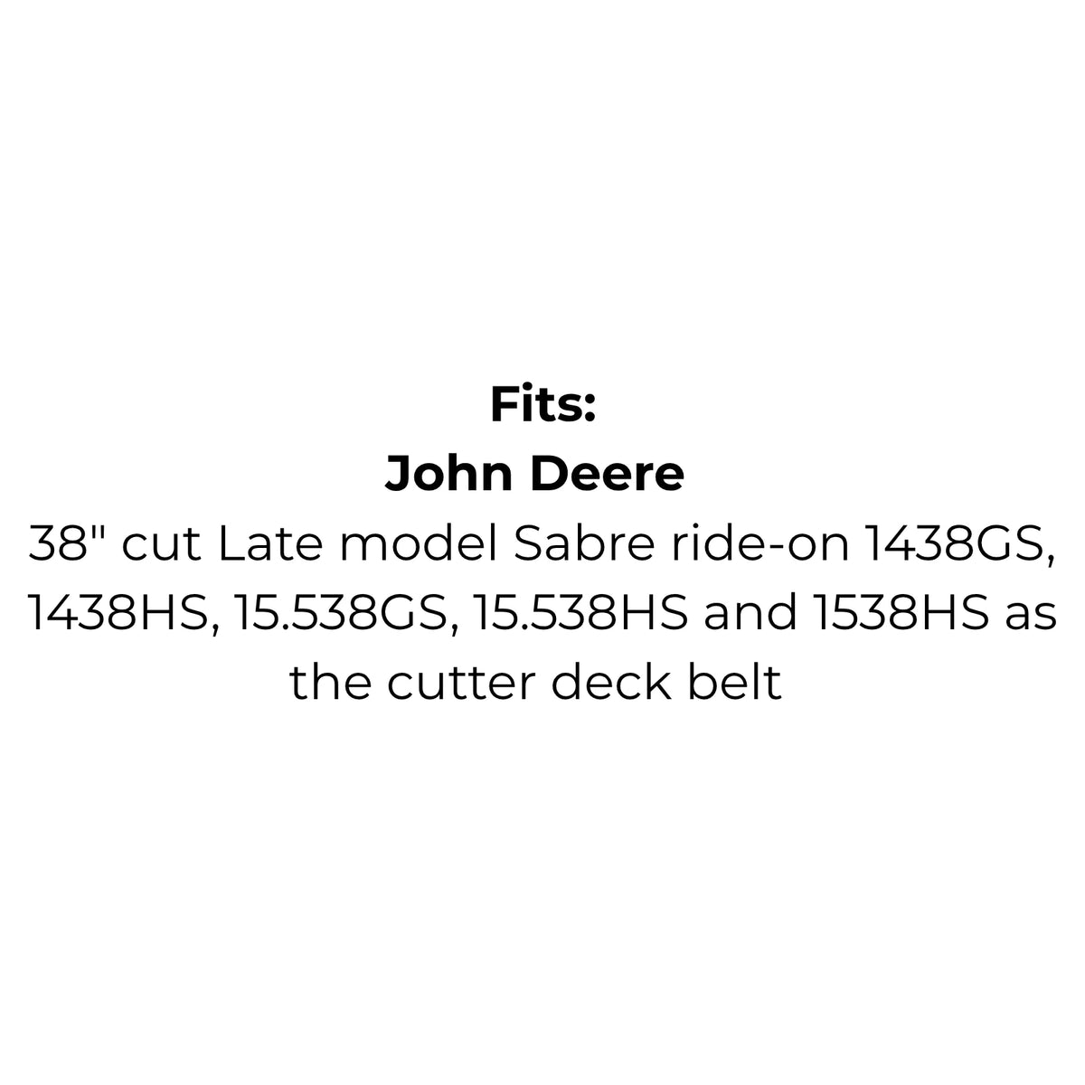 Belt Replaces John Deere or Sabre GX10064 or Roper 73794