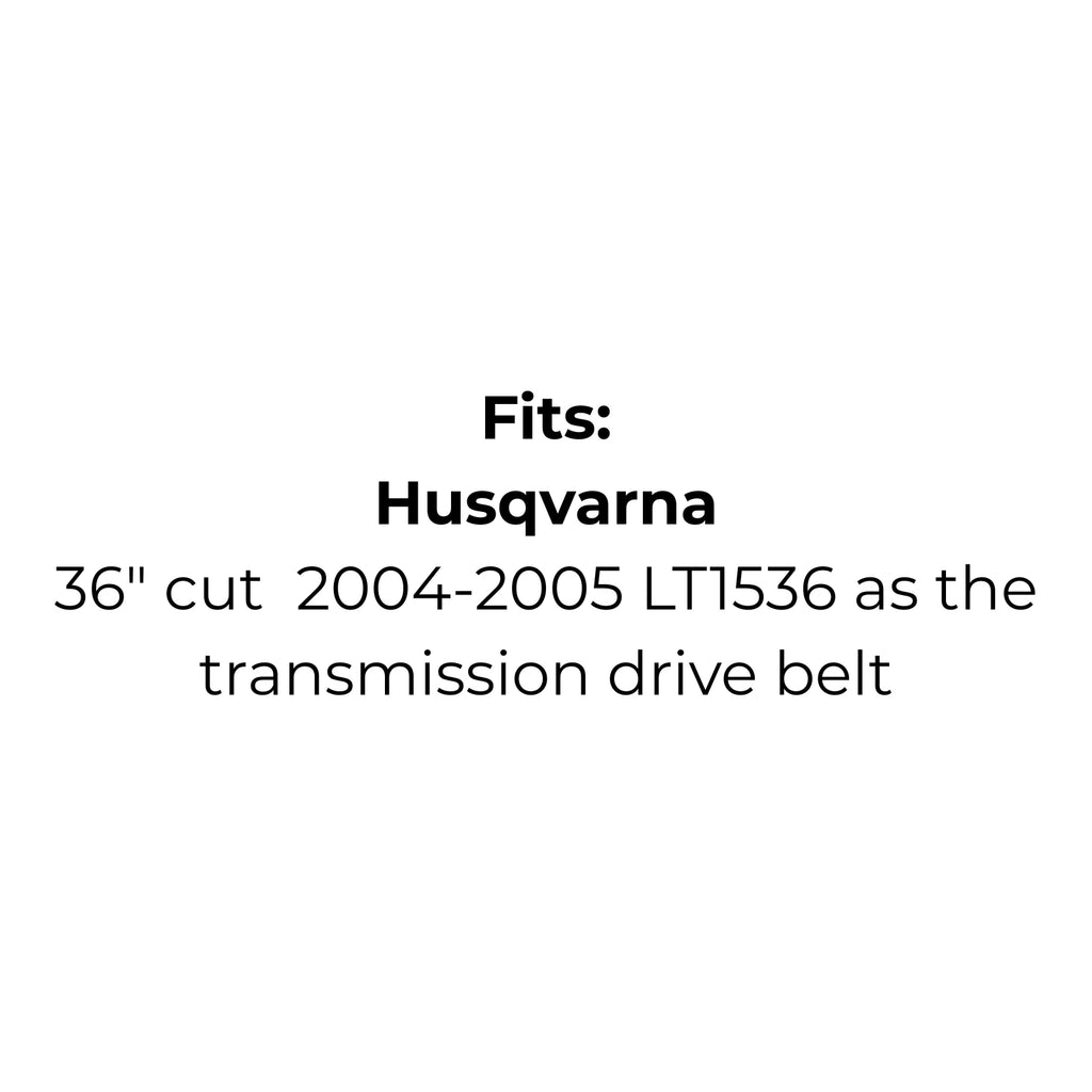 Belt Replaces Bolens 1741568, Craftsman 138255, Husqvarna   5321308-01, 5321382-55 or 5321608-55 or McCulloch 5321308-01
