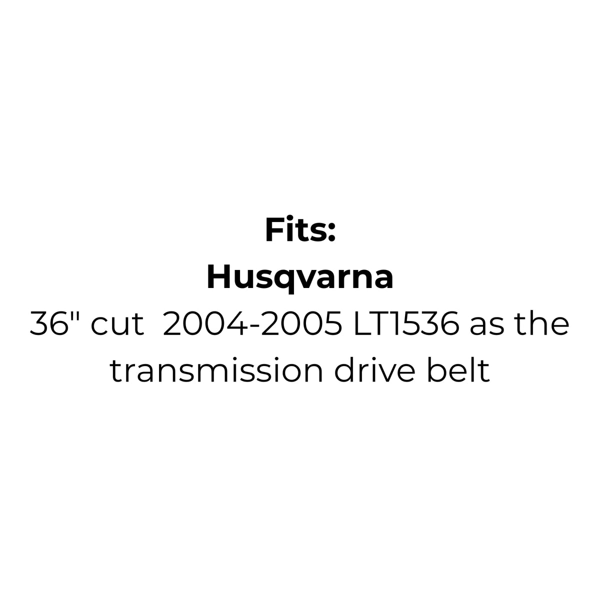 Belt Replaces Bolens 1741568, Craftsman 138255, Husqvarna   5321308-01, 5321382-55 or 5321608-55 or McCulloch 5321308-01