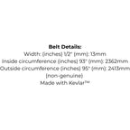 Belt Replaces Bolens 1741568, Craftsman 138255, Husqvarna   5321308-01, 5321382-55 or 5321608-55 or McCulloch 5321308-01