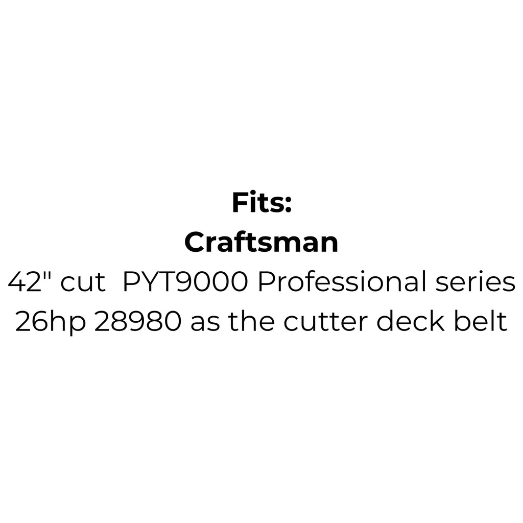 Belt Replaces Craftsman, Cub Cadet, MTD, Rover 754-04060, 954-04060, 754-04060B, 954-04060B or Sabre GX10851 or GX10065