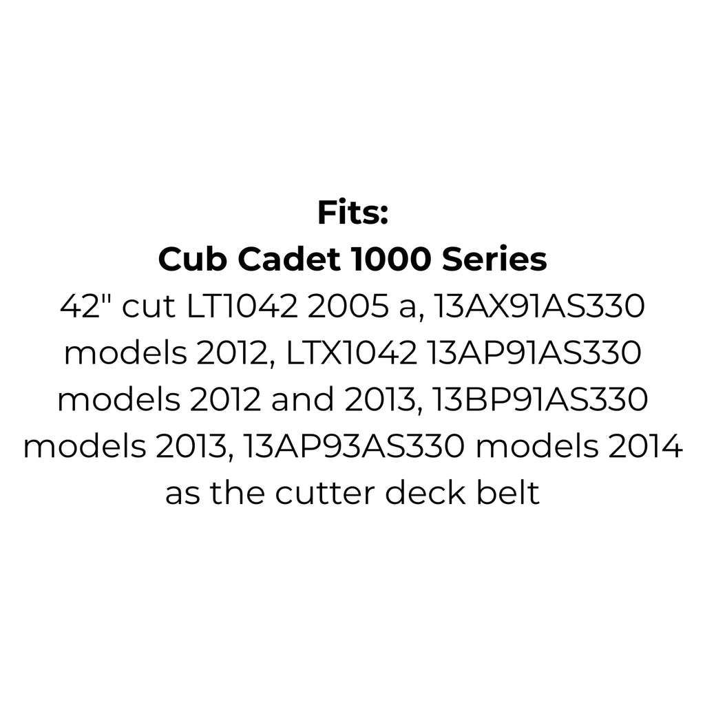 Belt Replaces Craftsman, Cub Cadet, MTD, Rover 754-04060, 954-04060, 754-04060B, 954-04060B or Sabre GX10851 or GX10065