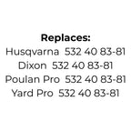 Belt Replaces Husqvarna, Dixon, Poulan Pro or Yard Pro 532 40 83-81