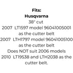 Belt Replaces Husqvarna, Dixon, Poulan Pro or Yard Pro 532 40 83-81