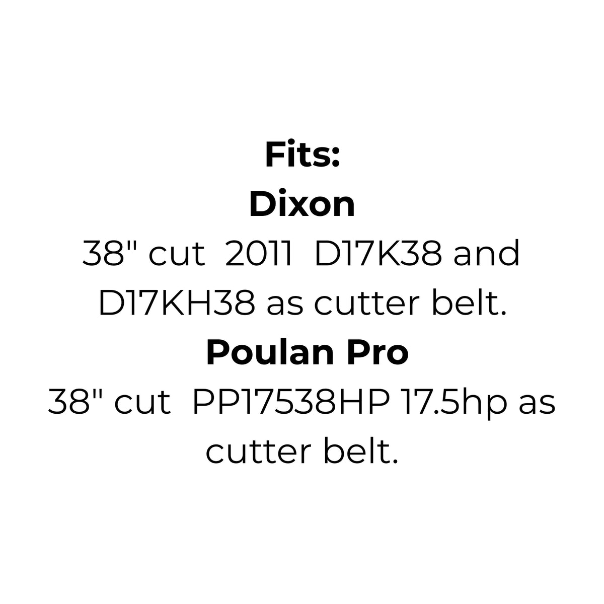 Belt Replaces Husqvarna, Dixon, Poulan Pro or Yard Pro 532 40 83-81