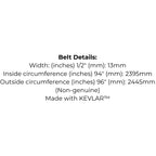 Belt Replaces Husqvarna, Dixon, Poulan Pro or Yard Pro 532 40 83-81