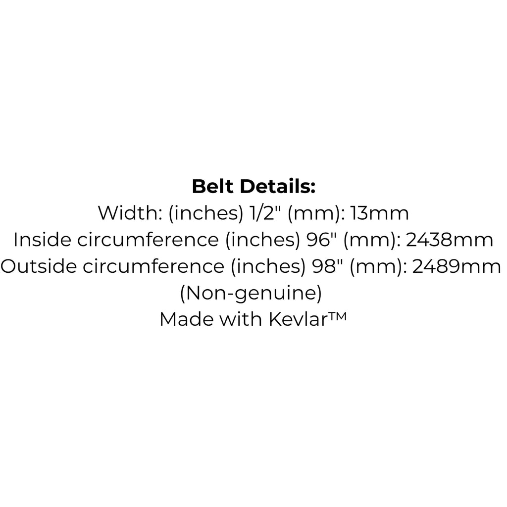 Belt Replaces John Deere M118760 or M41668 or Toro 108834