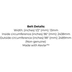 Belt Replaces John Deere M118760 or M41668 or Toro 108834