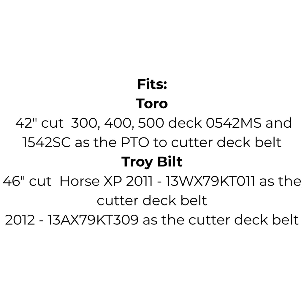 Belt Replaces Craftsman, MTD or Rover 754-04219 or 954-04219, Cub Cadet 754-3039 or 954-3039 or Toro 102742