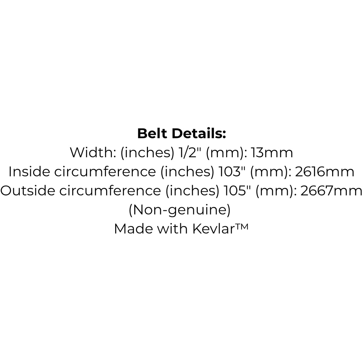 Belt Replaces Cub Cadet 754-0641 or 954-0641