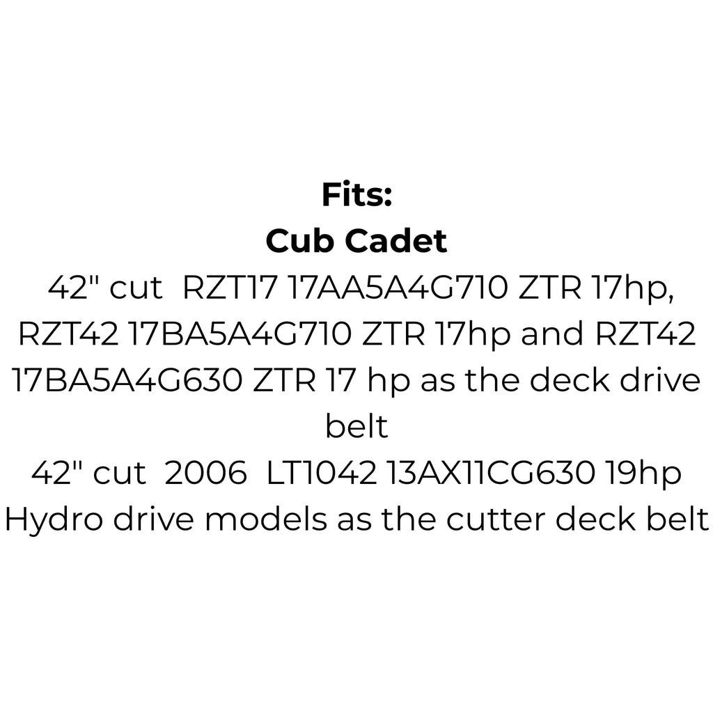 Belt Replaces Cub Cadet, MTD, Troy Bilt™️ 754-04045 or 954-04045, Honda 22431-771-700 or Yardman 75-409