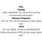 Belt Replaces Cub Cadet, MTD, Troy Bilt™️ 754-04045 or 954-04045, Honda 22431-771-700 or Yardman 75-409
