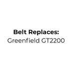 Belt replaces Greenfield GT2200 Cutter Drive Belt