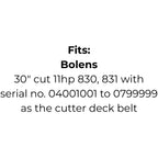 Belt replaces Bolens 1738511 or John Deere M82462