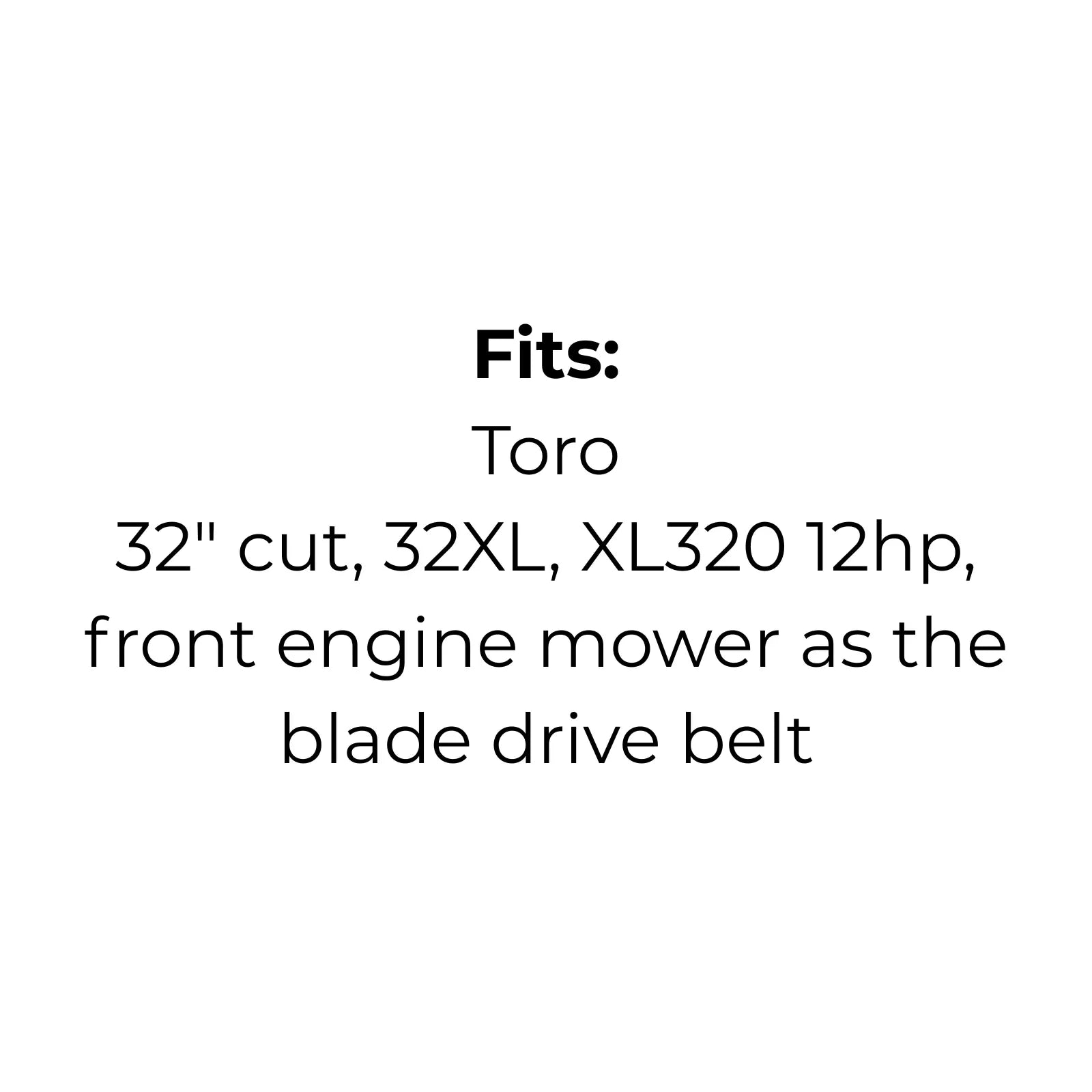 Belt replaces Toro 886260
