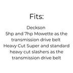 Belt 59011-2055 Fits Kawasaki HE130 or Deckson Mowette Slasher Drive Belt