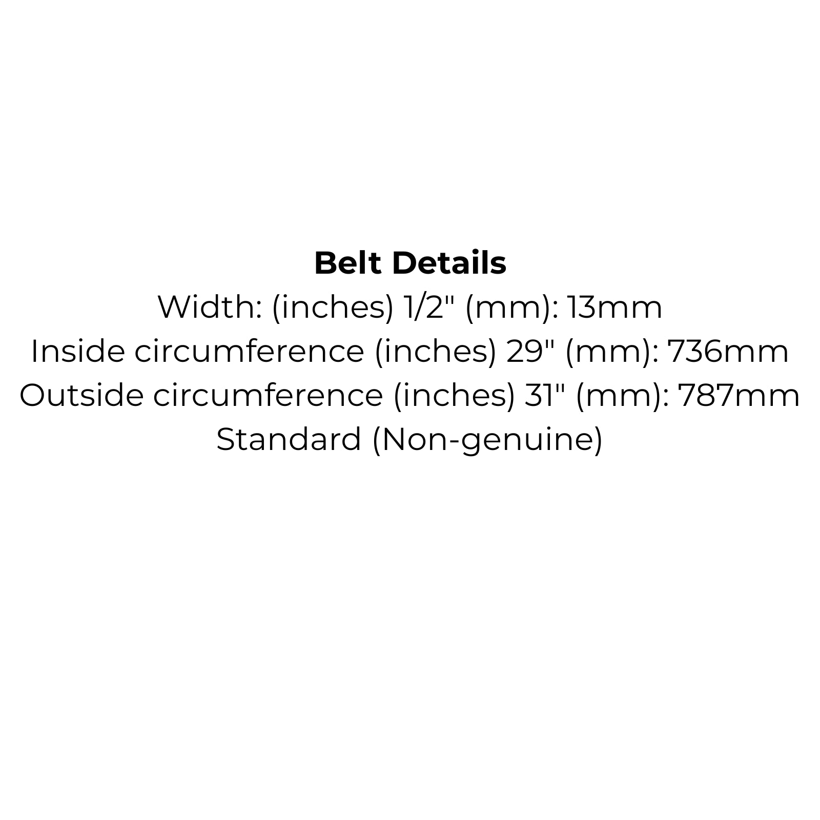 Belt 59011-2055 Fits Kawasaki HE130 or Deckson Mowette Slasher Drive Belt - Alt 6