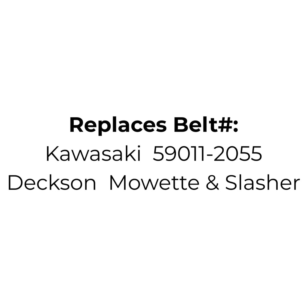 Belt 59011-2055 Fits Kawasaki HE130 or Deckson Mowette Slasher Drive Belt