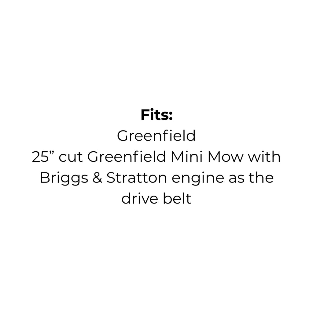 Belt replaces GT2360 for Greenfield Mini Mow
