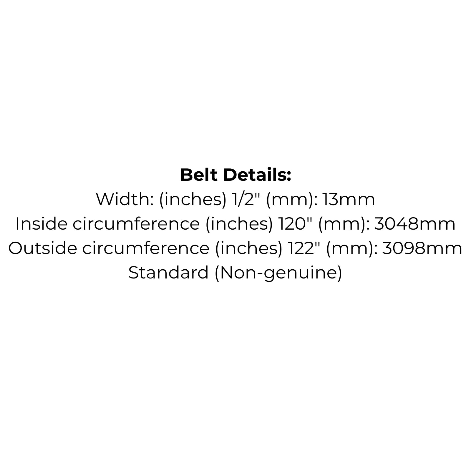 2x Belts Replace GT2314 for Greenfield Mini Mow