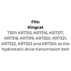 Belt Replaces Kingcat V32 Hydrostatic Drive Belt