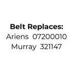 Belt Replaces Ariens 07200010, Murray 321147 – Zoom 34/42/50 Transmission Drive Belt