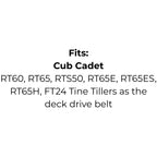 Belt to replace Cub Cadet, MTD, Troy-Bilt 954-0434, 754-0434 Made with Kevlar™