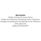Belt to replace Cub Cadet, MTD, Troy-Bilt 954-0434, 754-0434 Made with Kevlar™