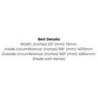 Belt replaces Bolens 1764007 cutter deck belt for 42" ST160