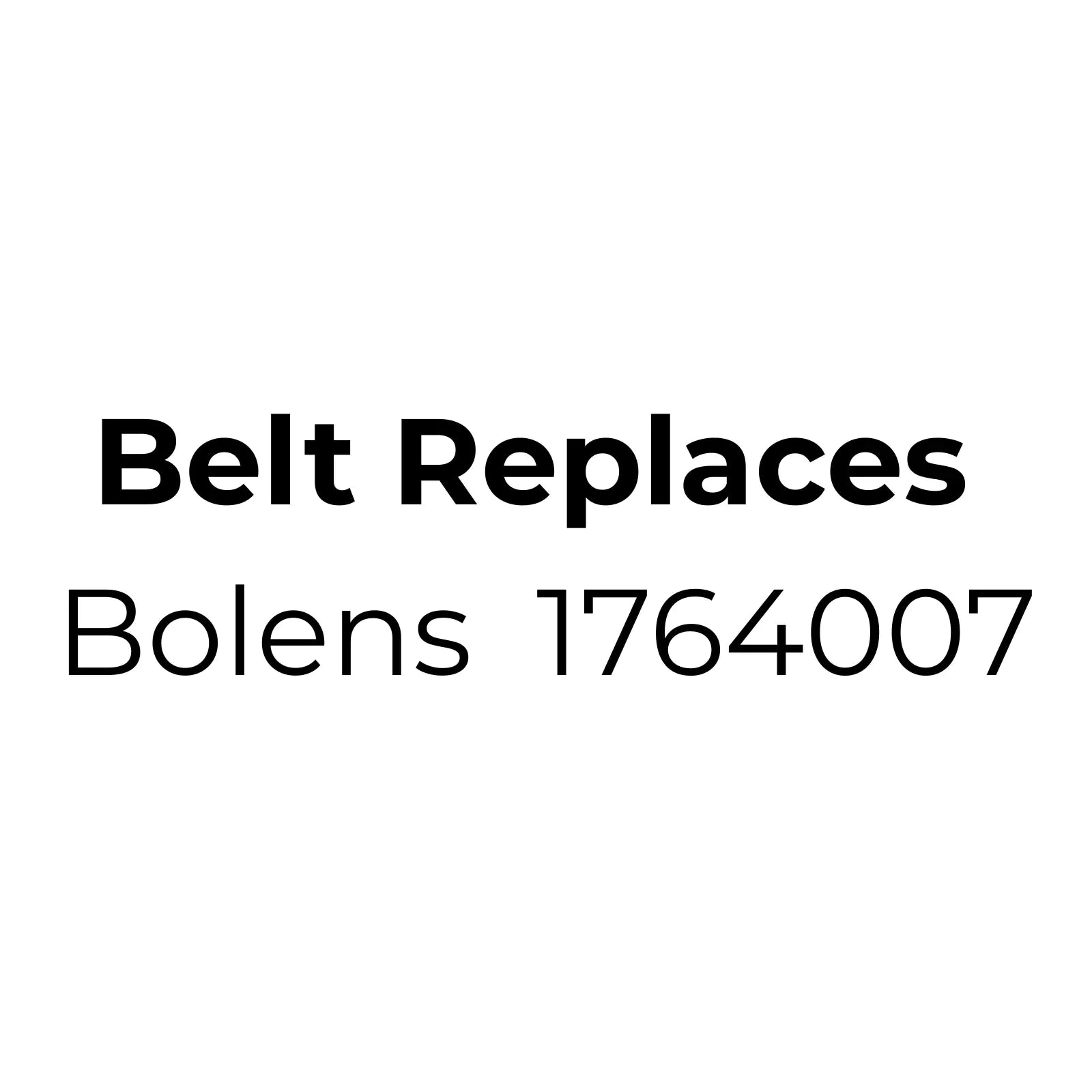 Belt replaces 1764007 for Bolens 42" cut ST160 as the cutter deck belt
