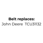 Belt replaces TCU31132 for John Deere Z900 Series with 54" deck