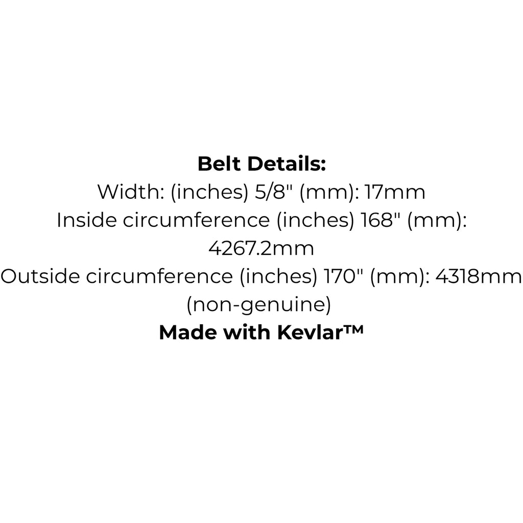 Belt replaces TCU31132 for John Deere Z900 Series with 54" deck - Alt 6