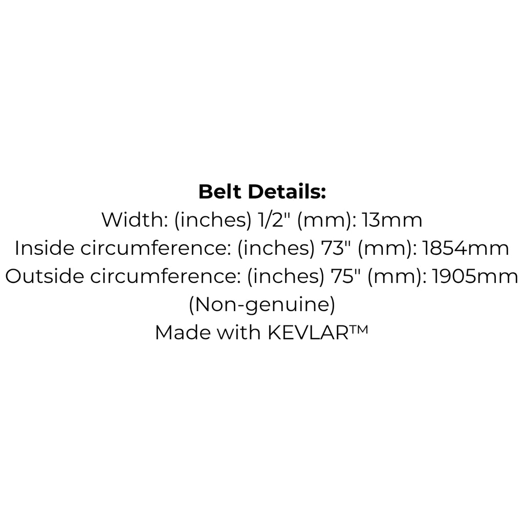 Belt replaces Toro 109-3388, 109-8069 or 126-9835 Transmission Drive Belt