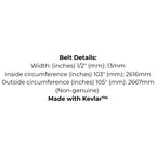 Belt replaces Bolens 1746823 Cutter Deck Belt