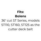 Belt replaces Bolens 1746823 Cutter Deck Belt
